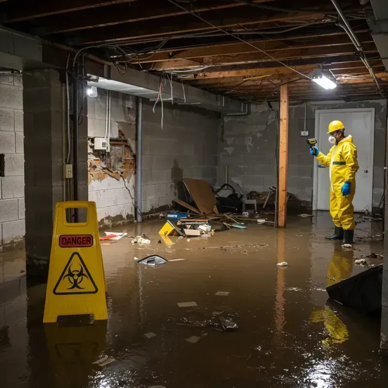 Flooded Basement Electrical Hazard in Tucker, GA Property